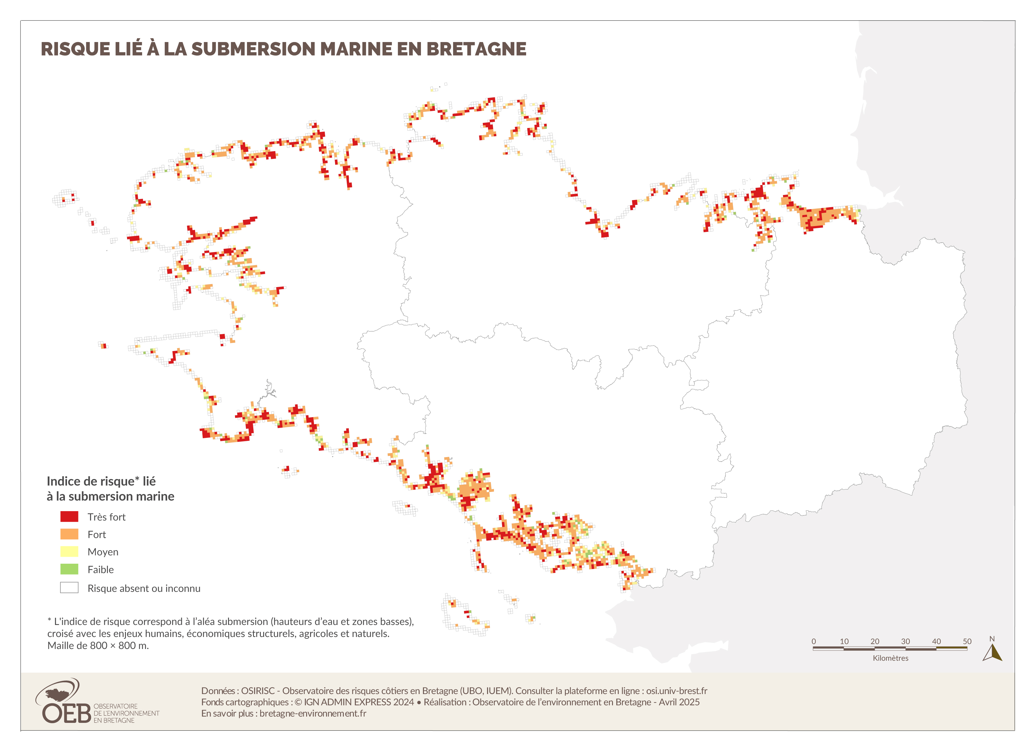 Risque lié à la submersion marine en Bretagne