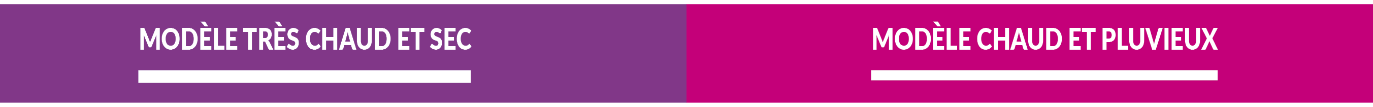 Les deux modèles contrastés des projections climatiques