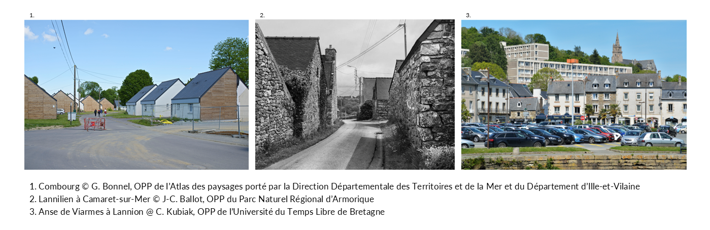 Variété des paysages des lieux de vie