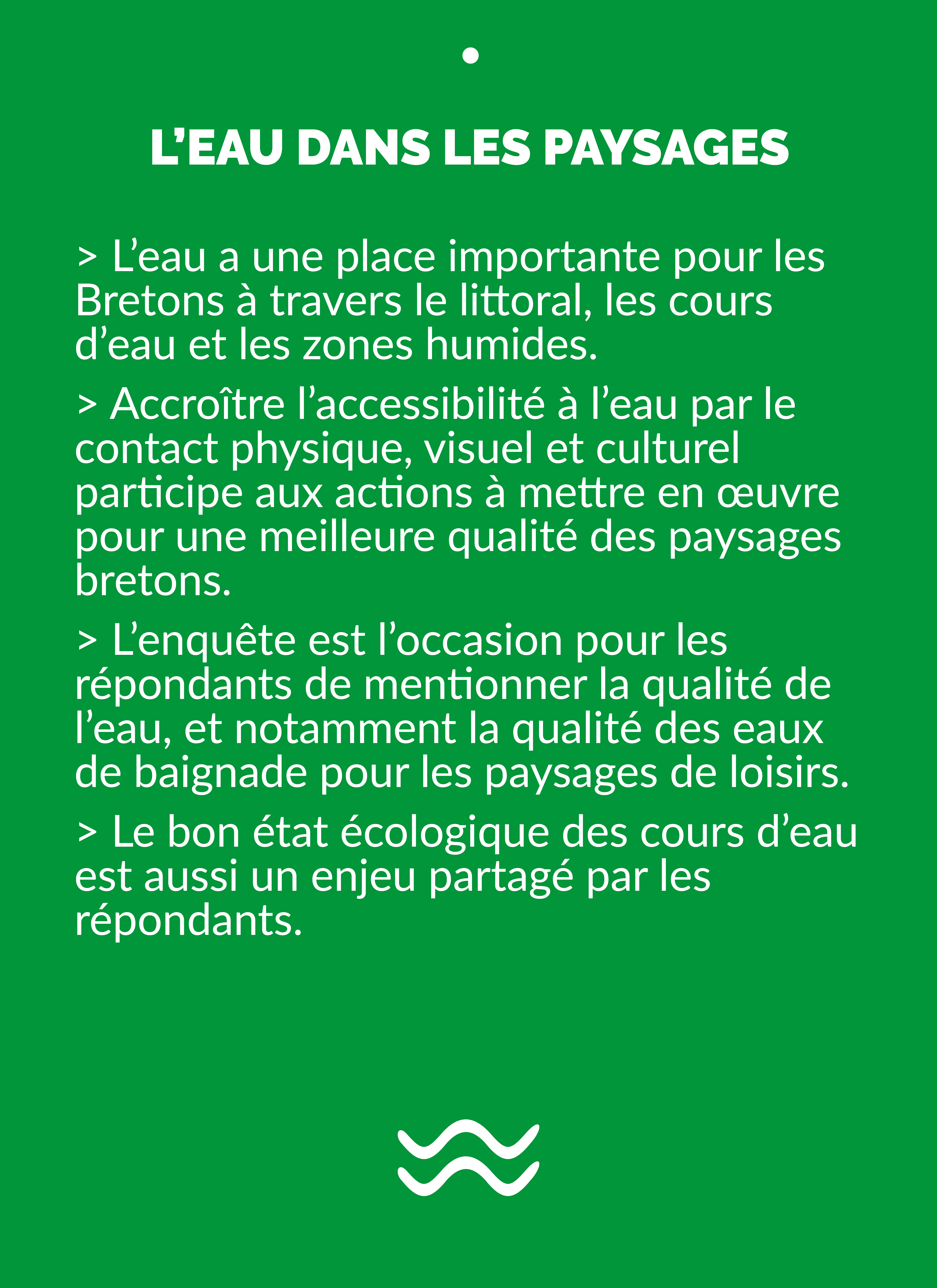 L'eau dans les paysages