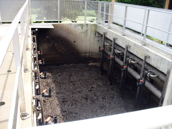 Photo Boue de station d'assainissement collectif