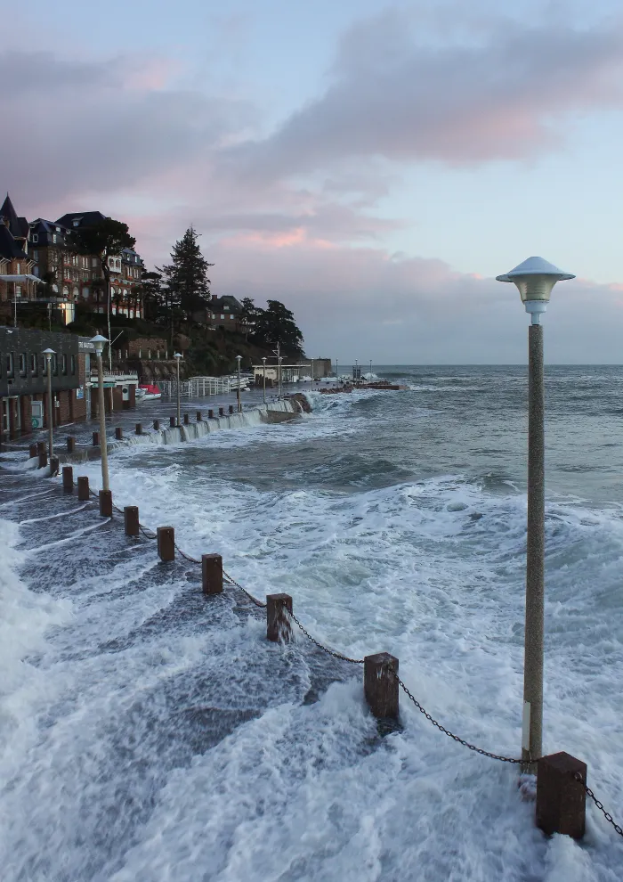 Photo Submersion marine, débordement à Perros-Guirec.