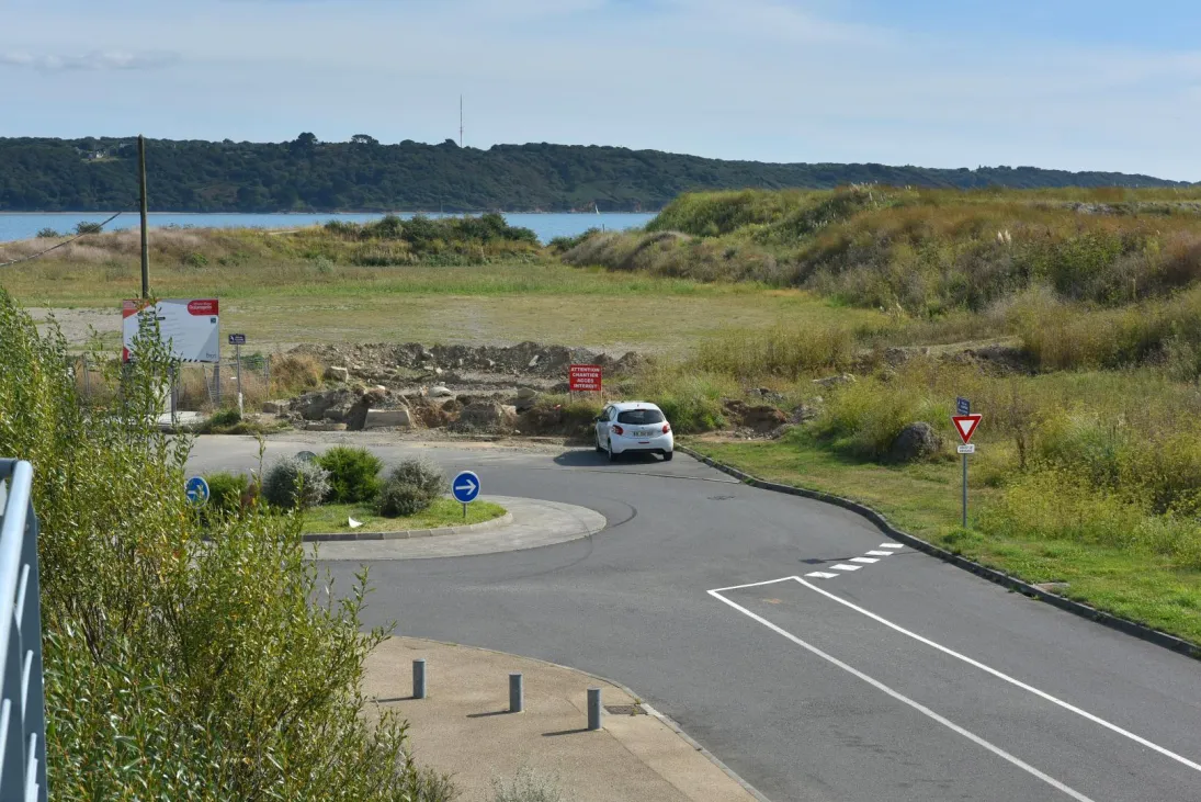 Photo Polder et site du merlon paysager à Brest 