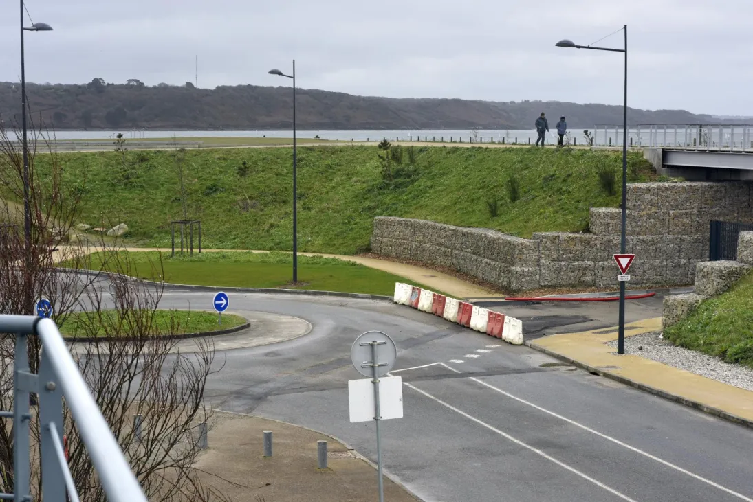 Photo Polder et site du merlon paysager à Brest 